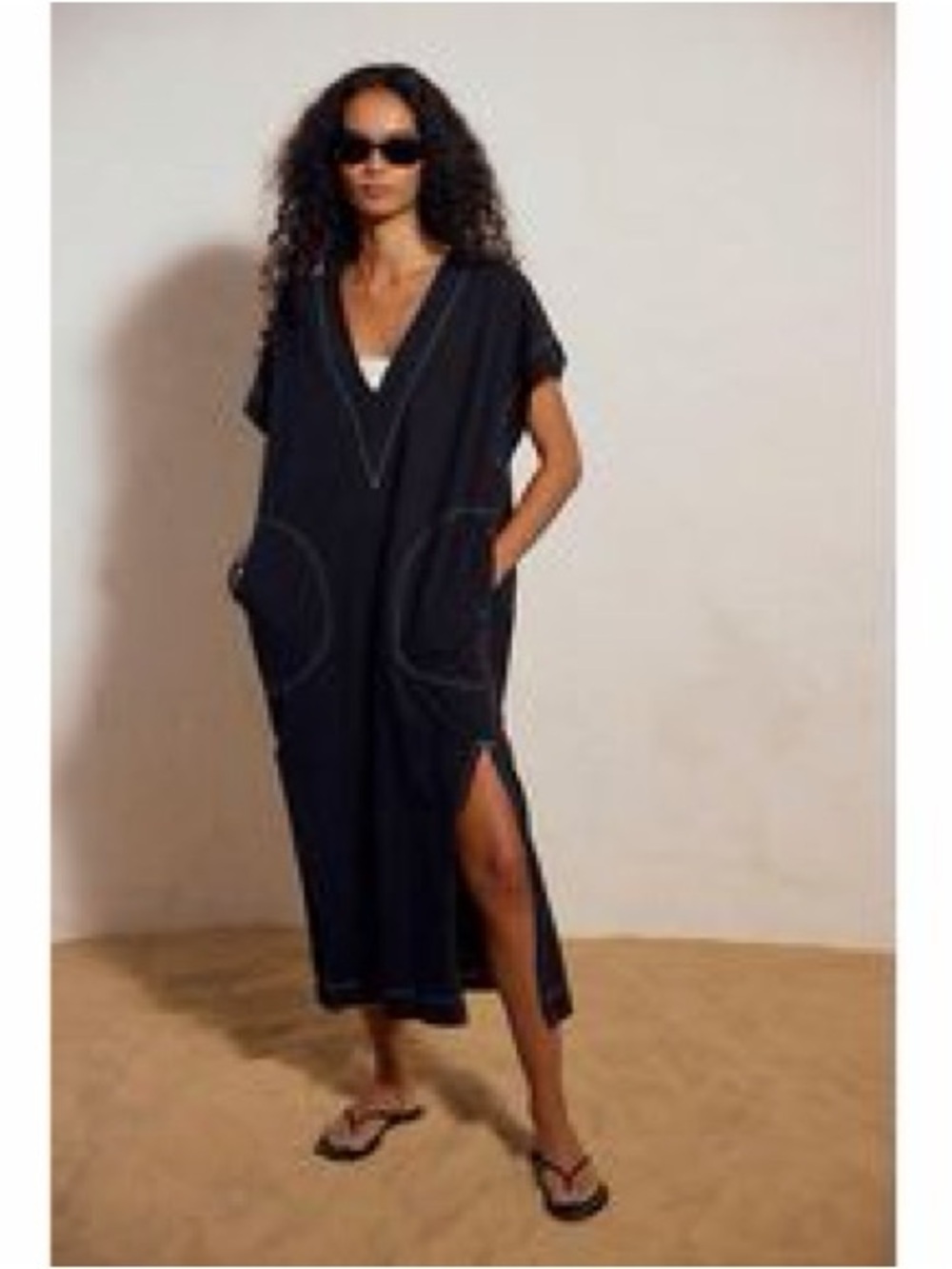Free People Black Strada Maxi dress
